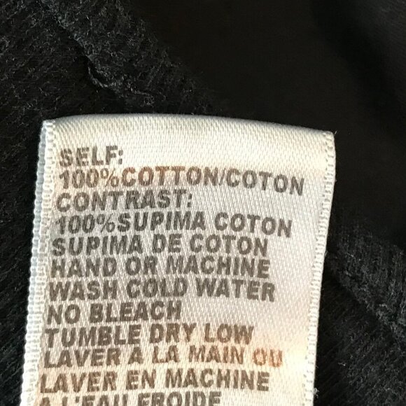 Standard James Perse Black Button Down Roll Tag Sleeves Size 4 - Picture 8 of 8